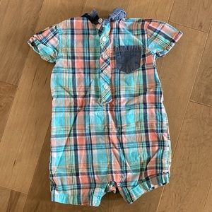 Plaid Cotton Onesie